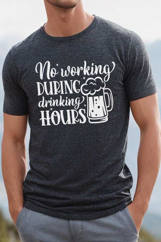 Cali Boutique Father's Day Gifts No Working Drinking Hours Tee - Men Shirts | MENLL